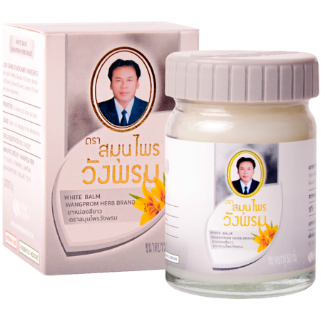 Мазь (фитобальзам) для тела белый от простудных заболеваний Wangprom, 50 г