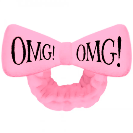 Повязка «бант для волос» (розовая), 1 шт.