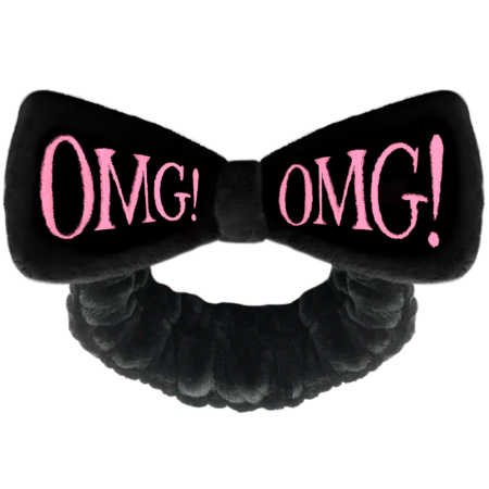 Повязка "бант для волос" (черная), 1 шт.