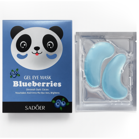 Набор патчей для век с коллагеном и черникой Sadoer, 7 шт./ 7,9 гр.